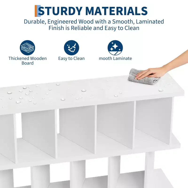 GustoWave 8 Cube Storage Shelf Organizer, Open Cube Bookshelf with 10 Removable Back Panels,for Living Room, Bedroom, Entrance Hall, and Home Office