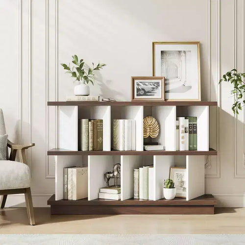 GustoWave 8 Cube Storage Shelf Organizer, Open Cube Bookshelf with 10 Removable Back Panels,for Living Room, Bedroom, Entrance Hall, and Home Office