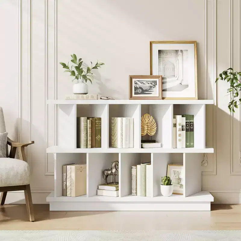 GustoWave 8 Cube Storage Shelf Organizer, Open Cube Bookshelf with 10 Removable Back Panels,for Living Room, Bedroom, Entrance Hall, and Home Office