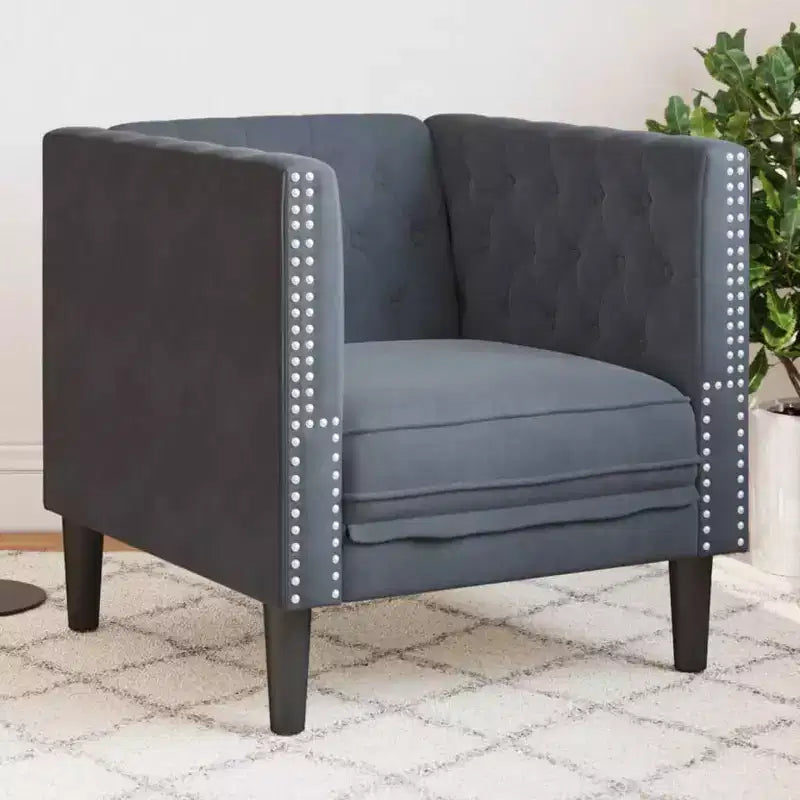 vidaXL Chesterfield Sofa Settee Upholstered Couch Armchair 3-Seater Velvet