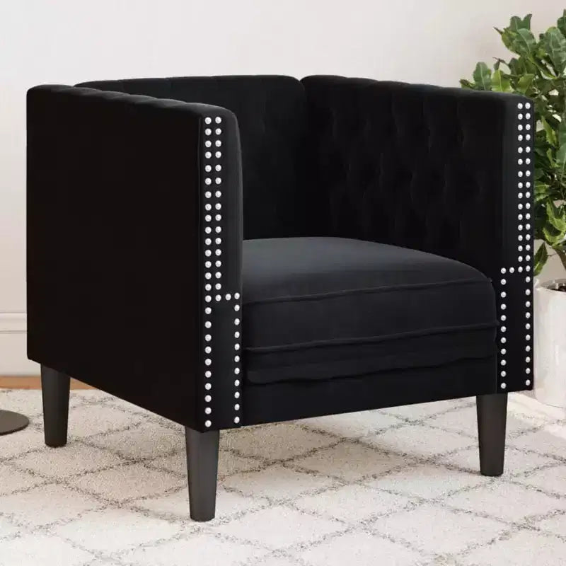vidaXL Chesterfield Sofa Settee Upholstered Couch Armchair 3-Seater Velvet