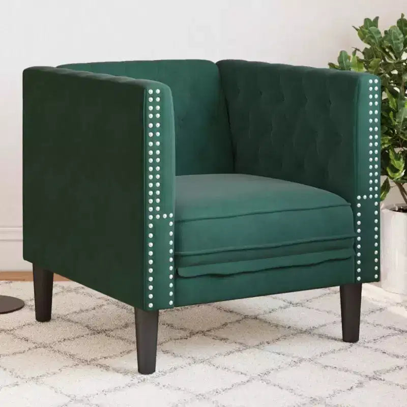 vidaXL Chesterfield Sofa Settee Upholstered Couch Armchair 3-Seater Velvet