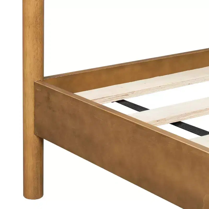 Christopher Knight Home Nysa Modern Bed Frame with Boucle Upholstered Wavy Headboard