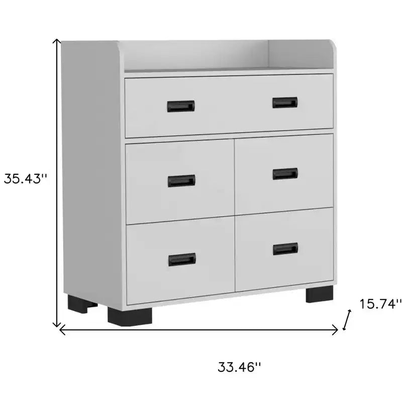 33 Five Drawer Dresser