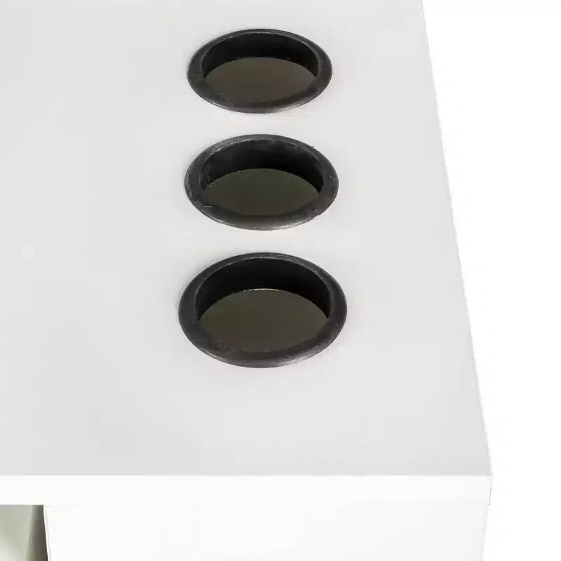 Barber Salon Work Station, Modern Compact Salon Station, Barber Supplies Organizer Cabinet, Makeup Table with Mass Storage, Barber Stations