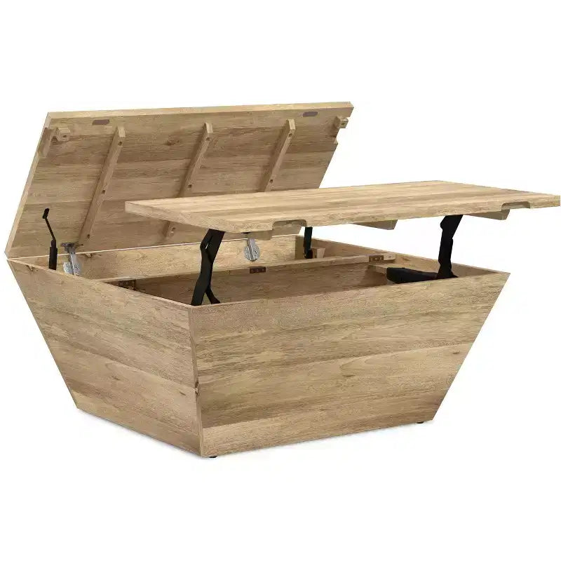 Gillean 36 inch Square Lift Top Coffee Table