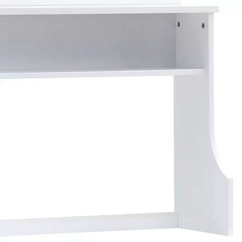 Meyer Hutch White - Acme Furniture: Office Hutch Tops with Fixed Shelf & Storage Drawer