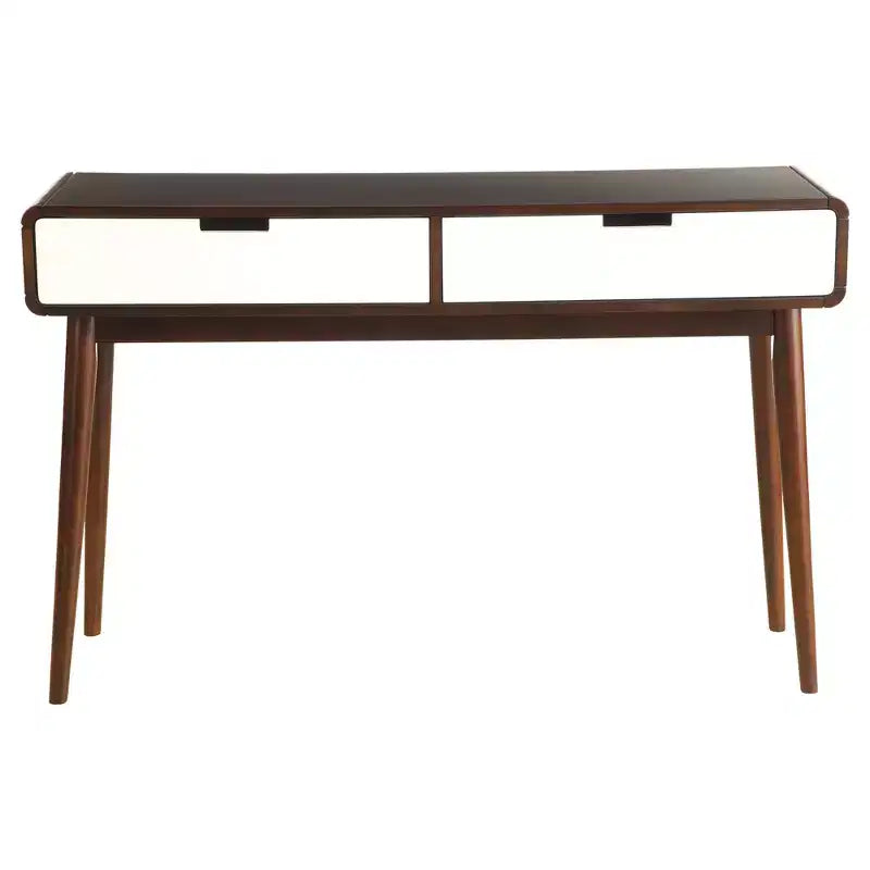 Acme Furniture Sofa Table Walnut White