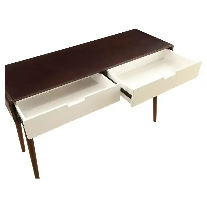 Acme Furniture Sofa Table Walnut White