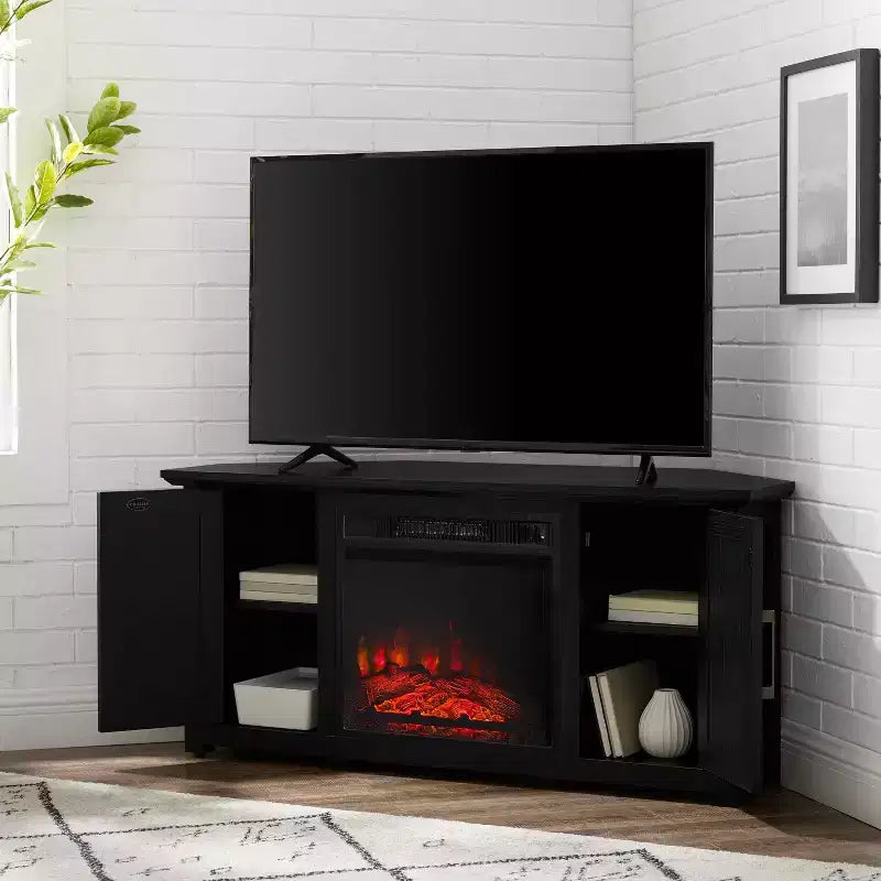 Camden Corner TV Stand for TVs up to 50 with Fireplace - Crosley