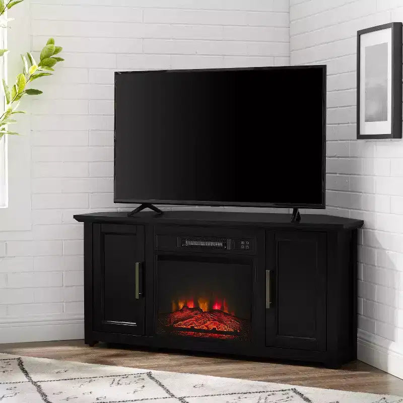 Camden Corner TV Stand for TVs up to 50 with Fireplace - Crosley