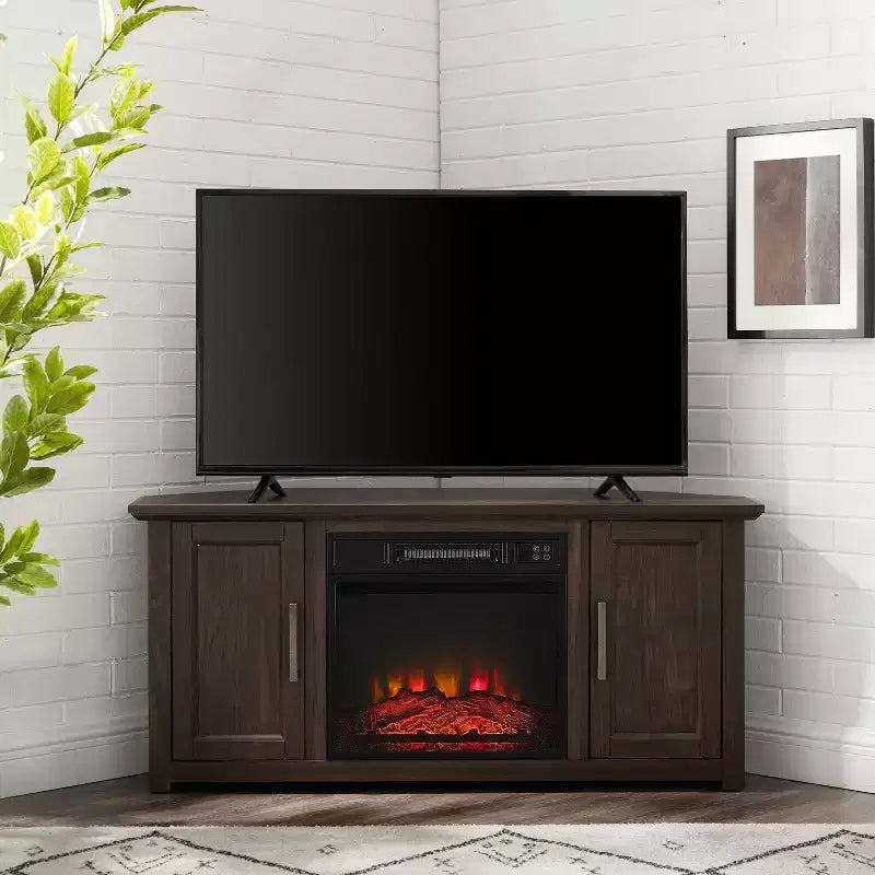 Camden Corner TV Stand for TVs up to 50 with Fireplace - Crosley
