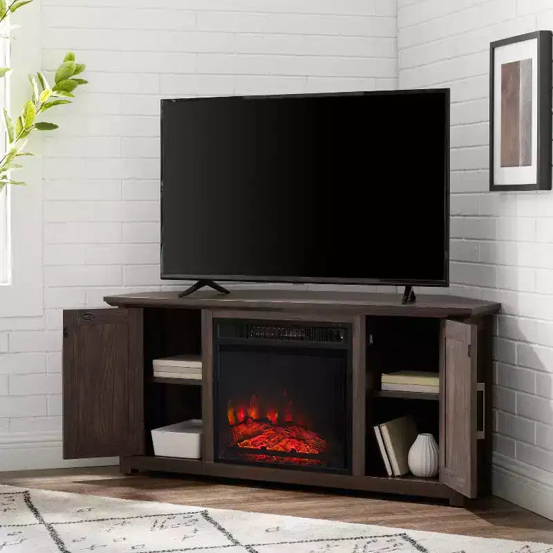 Camden Corner TV Stand for TVs up to 50 with Fireplace - Crosley