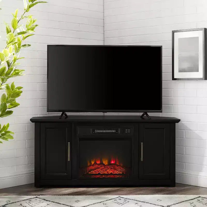 Camden Corner TV Stand for TVs up to 50 with Fireplace - Crosley