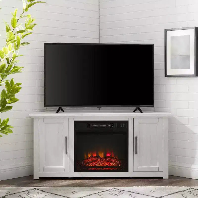 Camden Corner TV Stand for TVs up to 50 with Fireplace - Crosley