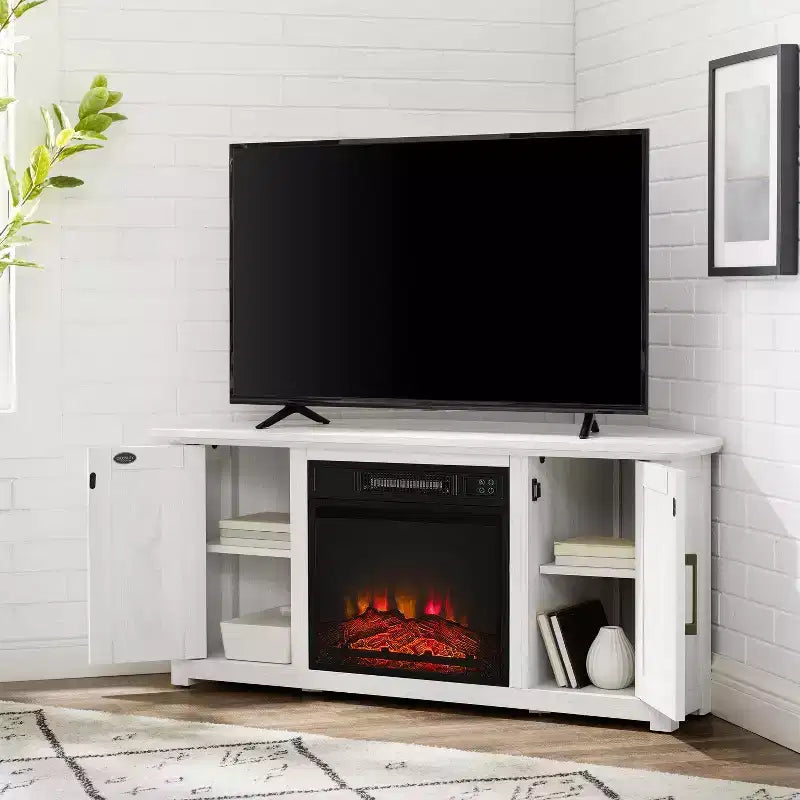 Camden Corner TV Stand for TVs up to 50 with Fireplace - Crosley