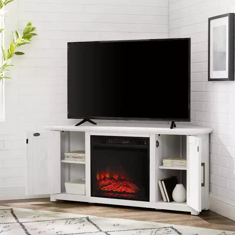 Camden Corner TV Stand for TVs up to 50 with Fireplace - Crosley