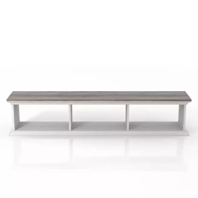 Muyton Farmhouse 3 Shelf Floating TV Stand for TVs up to 70 - miBasics