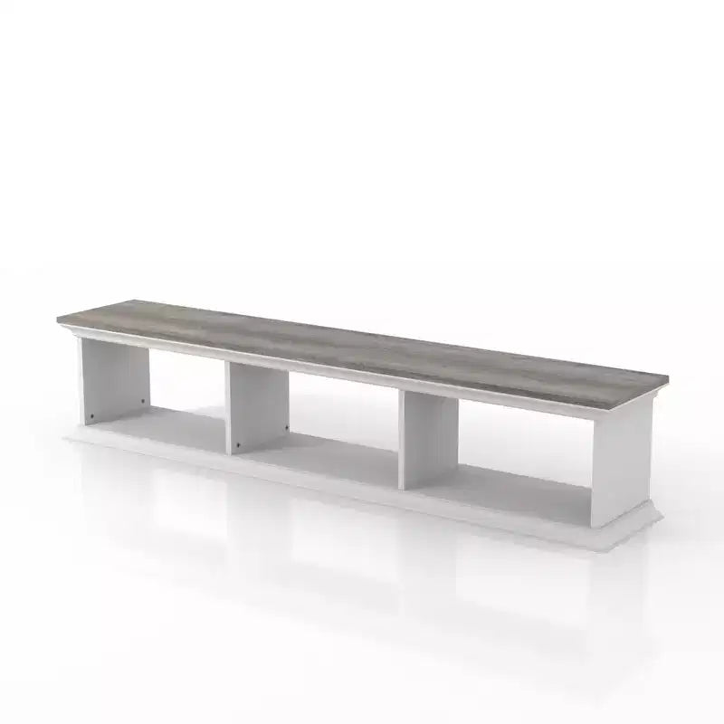 Muyton Farmhouse 3 Shelf Floating TV Stand for TVs up to 70 - miBasics