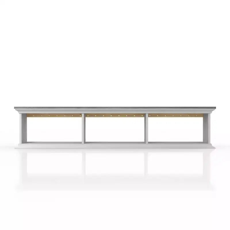 Muyton Farmhouse 3 Shelf Floating TV Stand for TVs up to 70 - miBasics