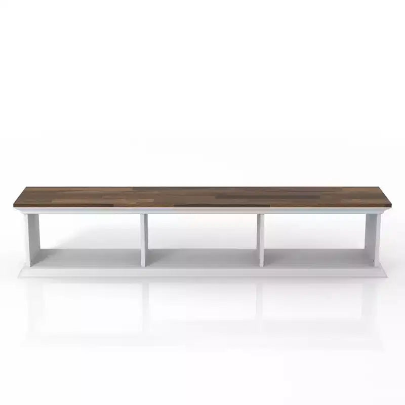 Muyton Farmhouse 3 Shelf Floating TV Stand for TVs up to 70 - miBasics