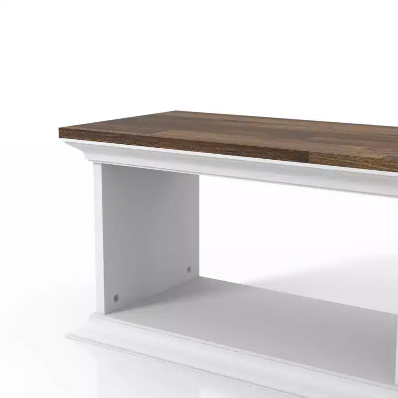 Muyton Farmhouse 3 Shelf Floating TV Stand for TVs up to 70 - miBasics