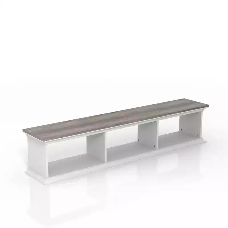 Muyton Farmhouse 3 Shelf Floating TV Stand for TVs up to 70 - miBasics